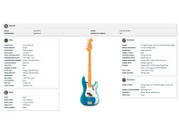 Fender Vintera III Late 60s Precision Bass MN Lake Placid Blue Fender Vintera III Late 60s Precision Bass MN Lake Placid Blue